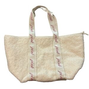 Brand New Pink Sherpa Tote